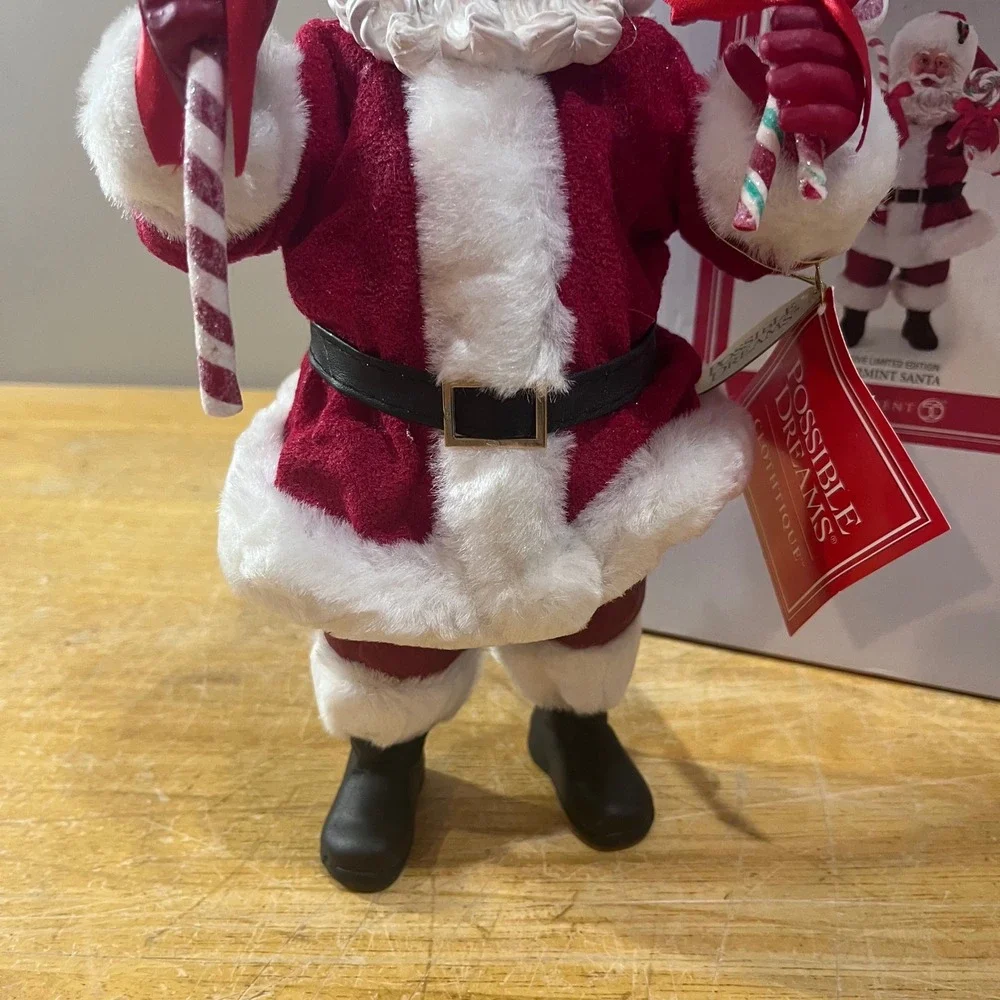 Possible Dreams Clothtique Peppermint Santa Dept 56 Exclusive Limited Edition